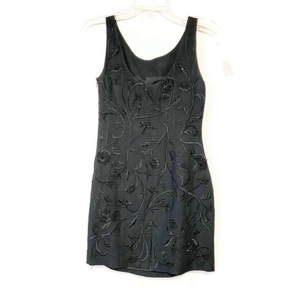 Carmen Marc Valvo Cocktail Dress & Jacket Beaded - Picture 3 of 10